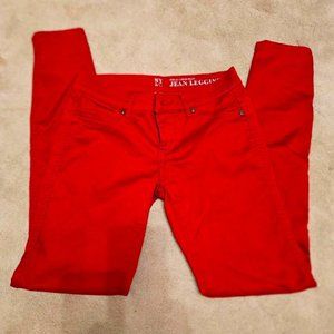 Red stretch jeans. Size 0